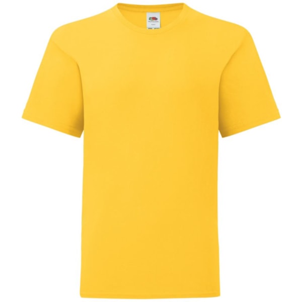 Fruit Of The Loom Barn/Barnkläder Ikonisk T-shirt 14-15 År Sol Sunflower Yellow 14-15 Years