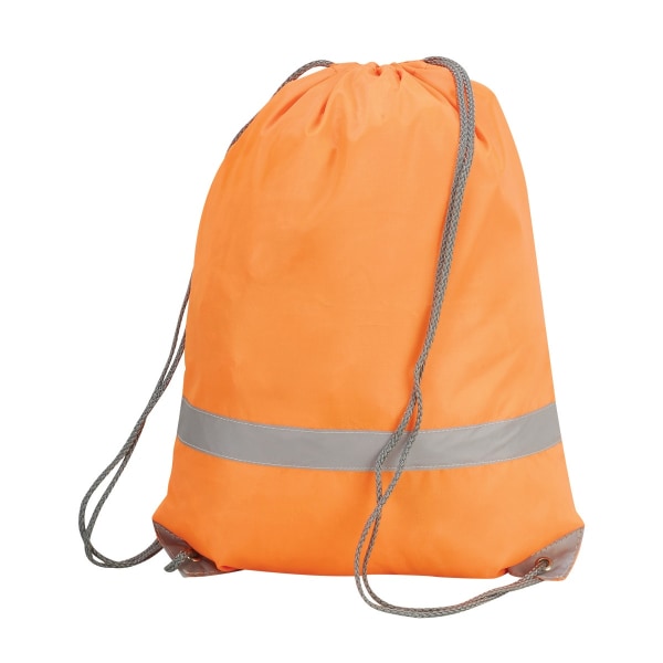 Shugon Stafford Hi-Vis tygväska med dragsko (13 liter) (förpackning med Hi Vis Orange One Size