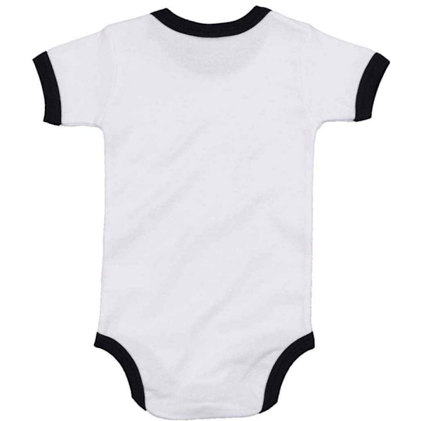 Babybugz Baby Ringer Bodysuit 6-12 månader Vit/Svart White/Black 6-12 Months
