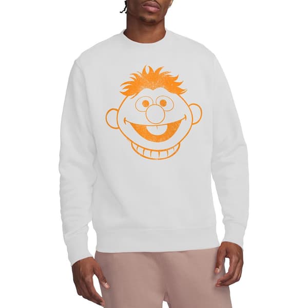 Sesamgatan Unisex Vuxen Ernie Tröja M Vit White M
