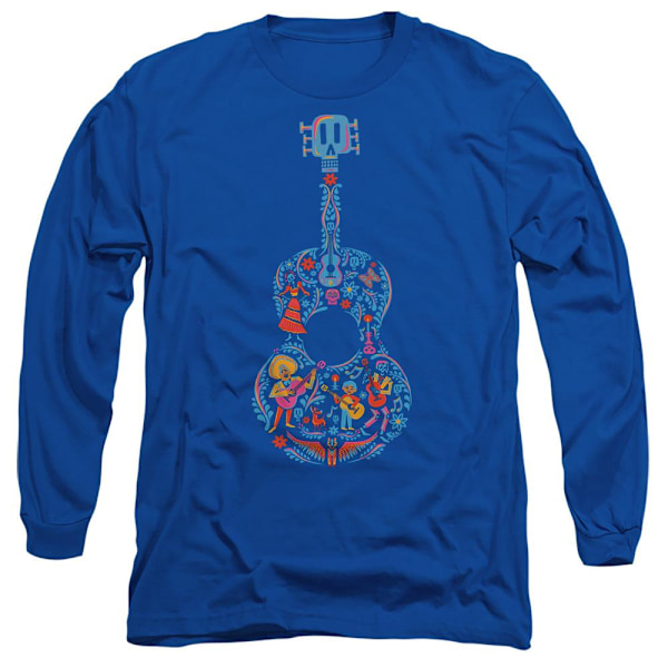 Coco Unisex Vuxen Ernesto Miguel Hector Färgglad Gitarr T-shirt Royal Blue S