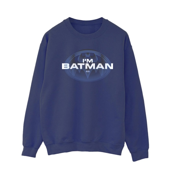 DC Comics Dam/Kvinnor The Flash I´m Batman Sweatshirt S Marinblå Navy Blue S