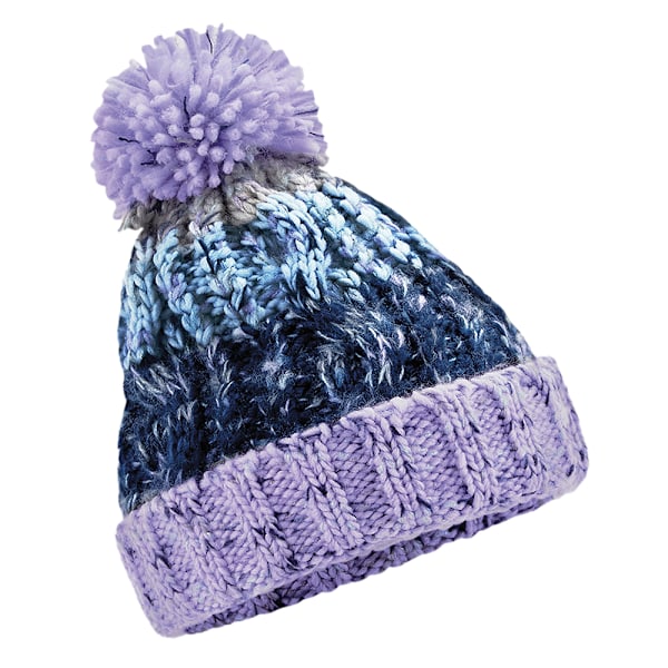 Beechfield Barn/Barn Corkscrew Pom Pom Beanie En Storlek Lav Lavender Fizz One Size