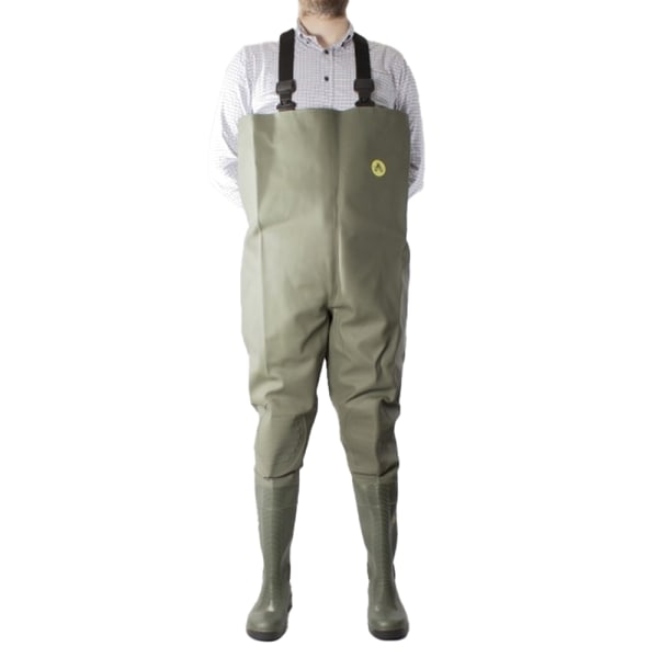 Dikamar Administrator Chest Wader / Herrstövlar / Plain Rubber W Green 9 UK