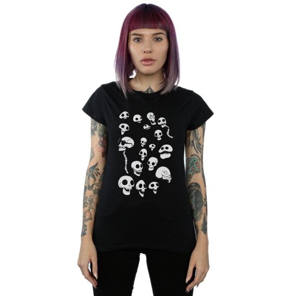 Corpse Bride Dam/Dam Afterlife Skulls bomull T-shirt XXL Black XXL