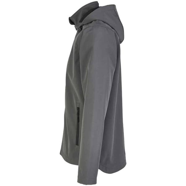 SOLS Race Hooded Soft Shell Jacka för män S Kolgrå Charcoal S