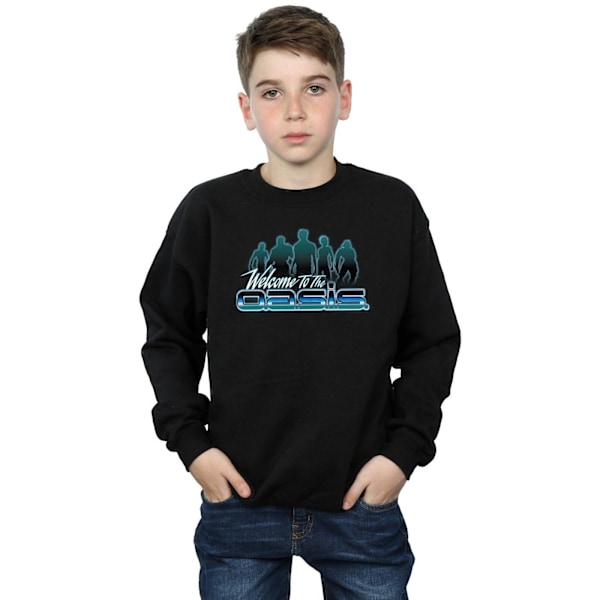 Ready Player One Boys Welcome To The Oasis Sweatshirt 7-8 år Black 7-8 Years