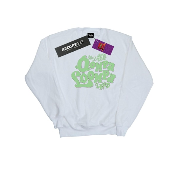 Willy Wonka Och Chokladfabriken Pojkar Oompa Loompa Land Sweatshirt White 7-8 Years