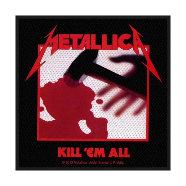 Metallica Kill Em All Standard Patch One Size Svart/Röd Black/Red One Size