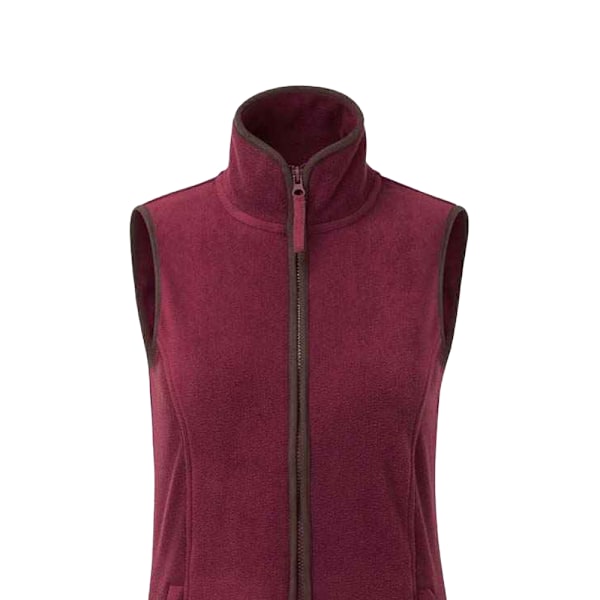 Premier Dam/Dam Artisan Fleece Gilet XS Bourgogne/Brun Burgundy/Brown XS