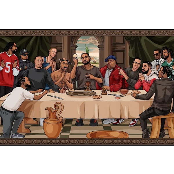 Pyramid International The Last Supper Of Hip Hop Maxi Poster 61 Multicoloured 61cm x 91.5cm