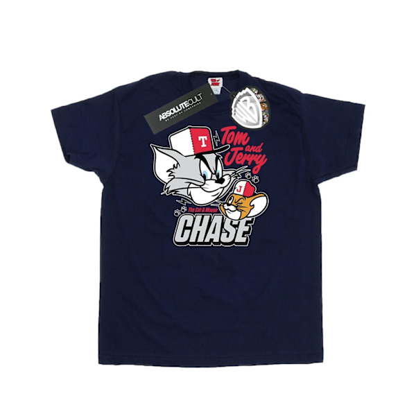 Tom och Jerry T-shirt för män, XL, marinblå Navy Blue XL