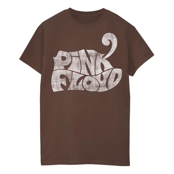 Pink Floyd Herr Logotyp 70-tal T-shirt XL Brun Brown XL