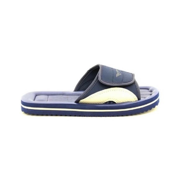 PDQ Mens Surfer Touch Fastening Beach Mule Poolskor 38 EUR Na Navy Blue/Grey 38 EUR