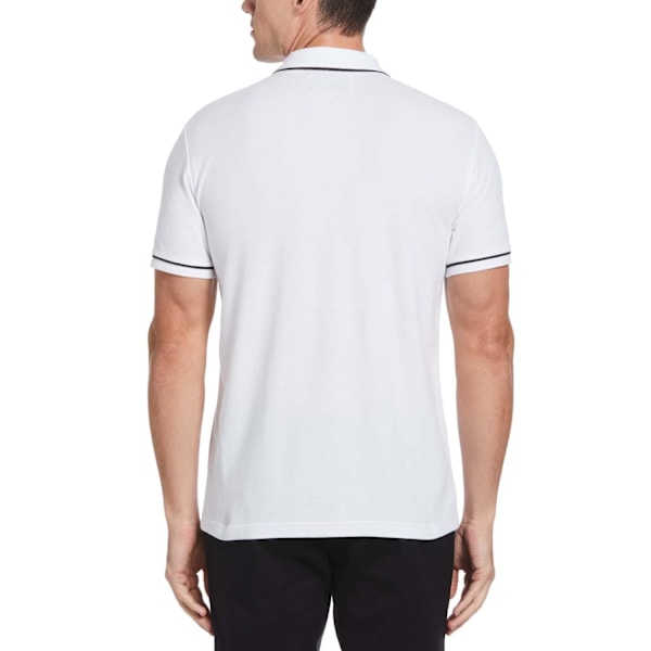 Original Penguin Herr Earl Bomullspikétröja M Vit White M