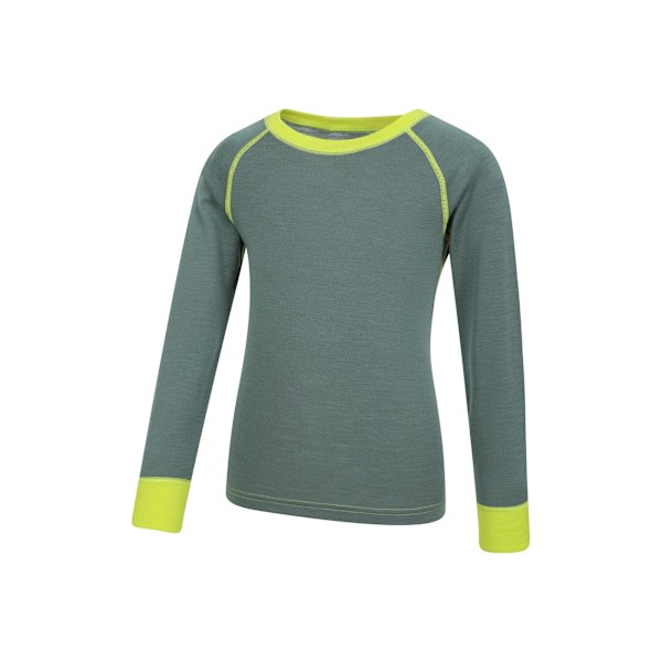 Mountain Warehouse Barn/Barn Merino II Rundhalsad Underställströja Khaki Green 5-6 Years