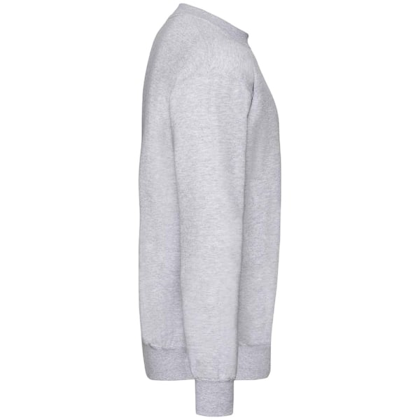 Fruit of the Loom Classic 80/20 Set-in Sweatshirt M Heathe för män Heather Grey M