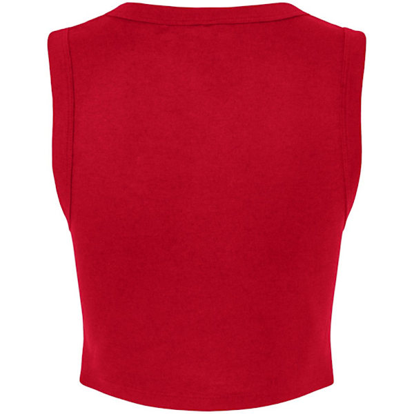 Bella + Canvas Damernas Micro-Rib Tank Top M Solid Solid Red M