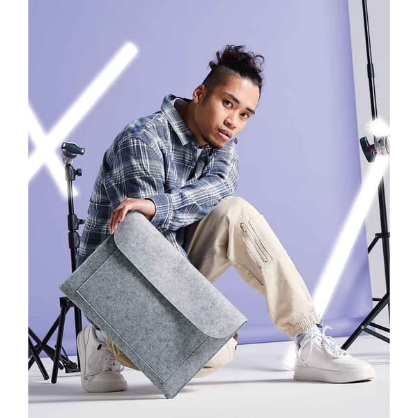 Bagbase Filt Laptopfodral One Size Grå Melange Grey Melange One Size
