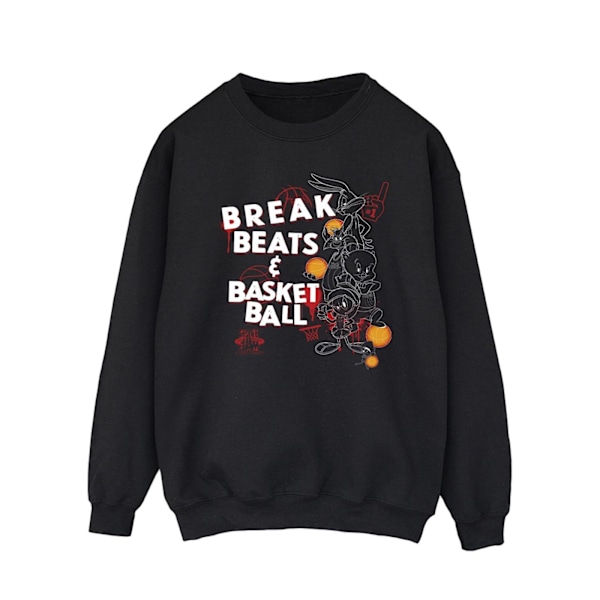 Space Jam: A New Legacy Mens Break Beats & Basketball Sweatshirt Black XXL