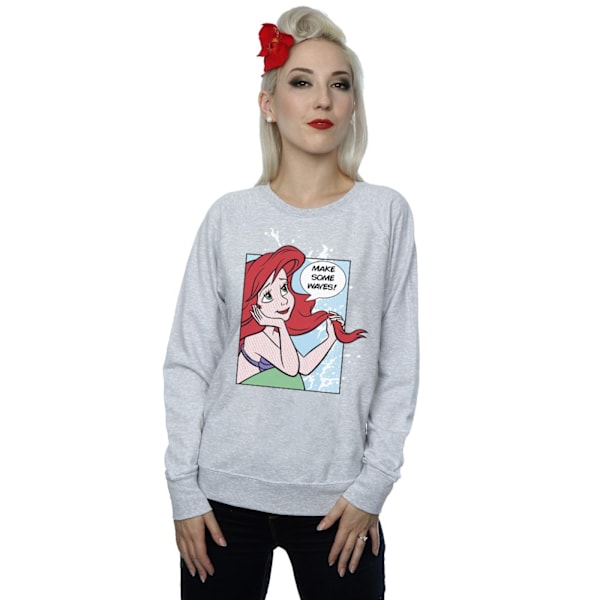 Disney Princess Dam/Damer Ariel Pop Art Sweatshirt L Heather Grey Heather Grey L