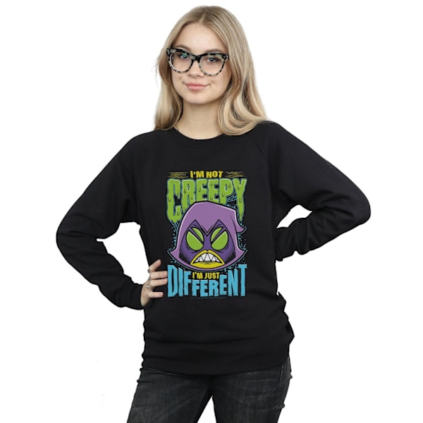 DC Comics Dam/Dam Teen Titans Go Creepy Raven Sweatshirt Black L