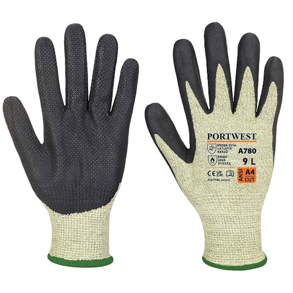 Portwest Unisex Adult Arc Grip Grip Gloves XL Green/Black Green/Black XL