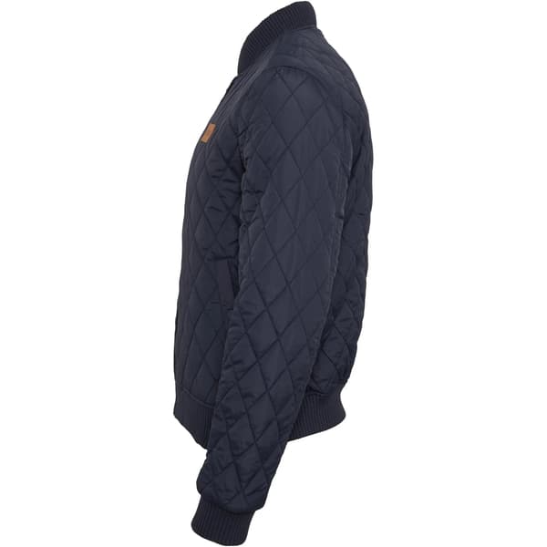 Urban Classics Herr Diamond Nylon Quilted Jacka 5XL Marinblå Navy 5XL