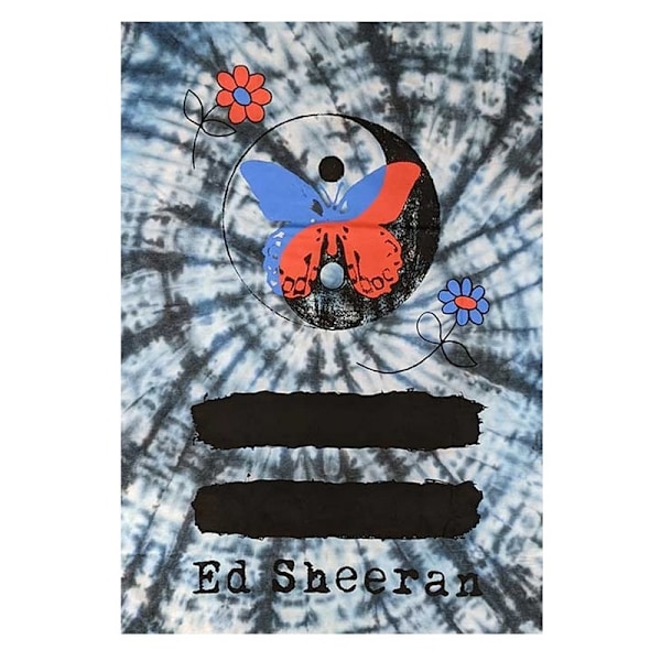 Ed Sheeran Unisex Vuxen Yin Yang Fjäril T-shirt S Vit White S