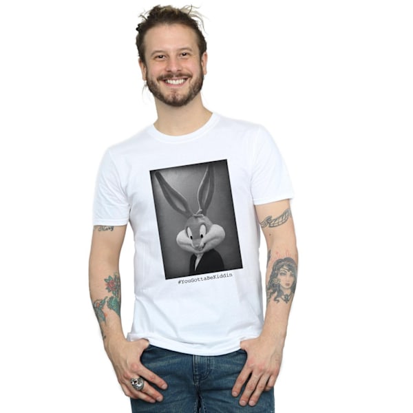 Looney Tunes Herr T-shirt Bugs Bunny Yougottabekiddin XL Vit White XL