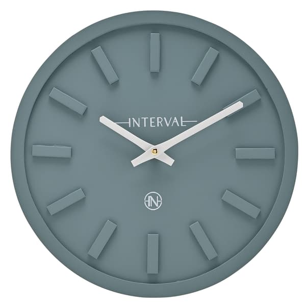Interval Minimalistisk Väggklocka 30cm - Teal One Size Teal Teal One Size