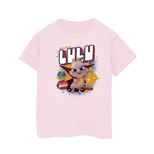 DC Comics Boys DC League Of Super-Pets Lulu Evil Genius T-Shirt Baby Pink 7-8 Years