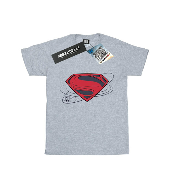 DC Comics Boys Justice League Movie Superman Logo T-Shirt 5-6 år Sports Grey 5-6 Years