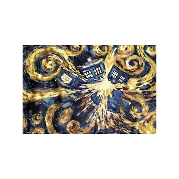 Doctor Who Exploderande Tardis Maxi Poster 61cm x 91.5cm Flerfärgad Multicoloured 61cm x 91.5cm