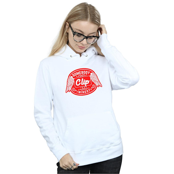 Supernatural Dam/Kvinnor Klipp Dina Vingar Hoodie L Vit White L