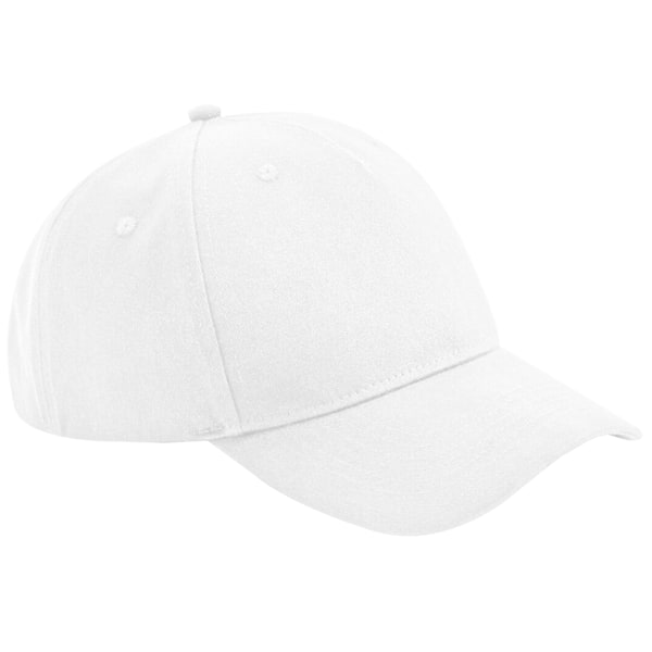 Beechfield Unisex Vuxen Ekologisk Bomull 5 Panel Baseball Cap One White One Size