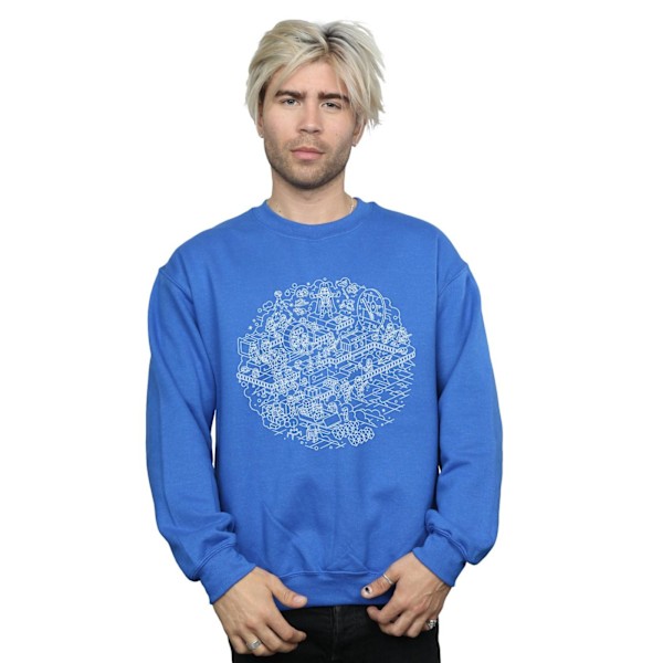 Star Wars Jul Dödsstjärnan Sweatshirt 3XL Royal Blue Royal Blue 3XL