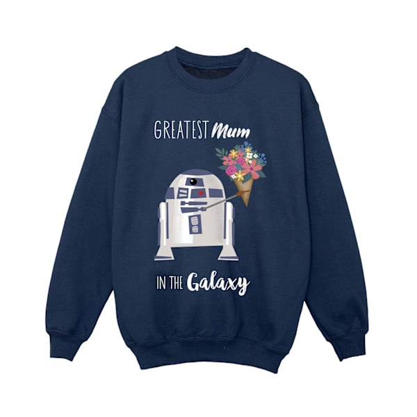 Star Wars Boys R2D2 Greatest Mum Sweatshirt 3-4 år Marinblå Navy Blue 3-4 Years