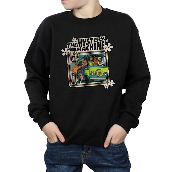 Scooby Doo Boys Mystery Machine Sweatshirt 9-11 År Svart Black 9-11 Years