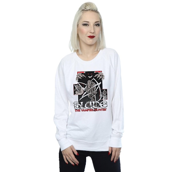 Marvel Dam/Kvinnor Blade The Vampire Hunter Sweatshirt S Vit White S