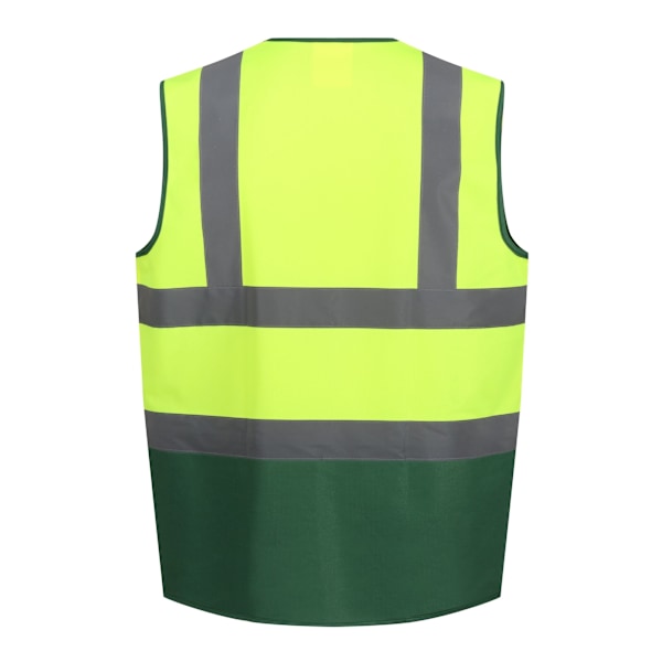 Regatta Pro Tvåfärgad Hi-Vis Väst 3XL Fluro Gul/Medicinsk Fluro Yellow/Medical Green 3XL