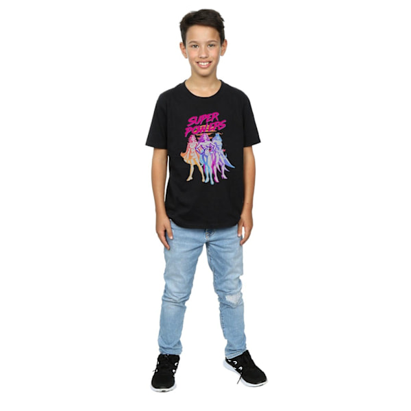 DC Comics Boys Super Powers Neon Tropics T-Shirt 12-13 år Bl Black 12-13 Years