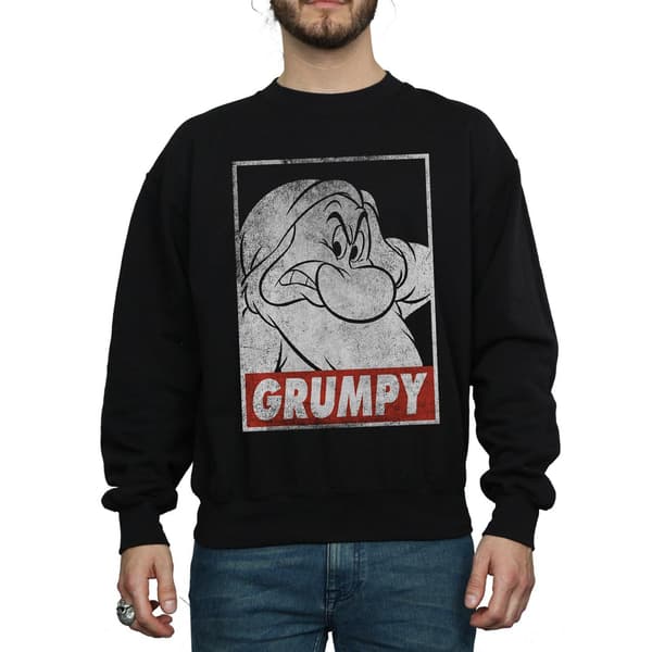 Snövit och de sju dvärgarna Herr Grumpy Poster Sweatshirt M Black M