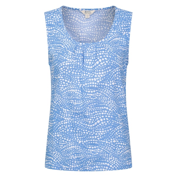 Mountain Warehouse Dam/Damer Orchid Spotted Tank Top 10 UK Blue 10 UK