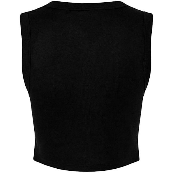 Bella + Canvas Dam/Kvinnor Muscles Micro-Rib Tank Top XS Soli Solid Black XS
