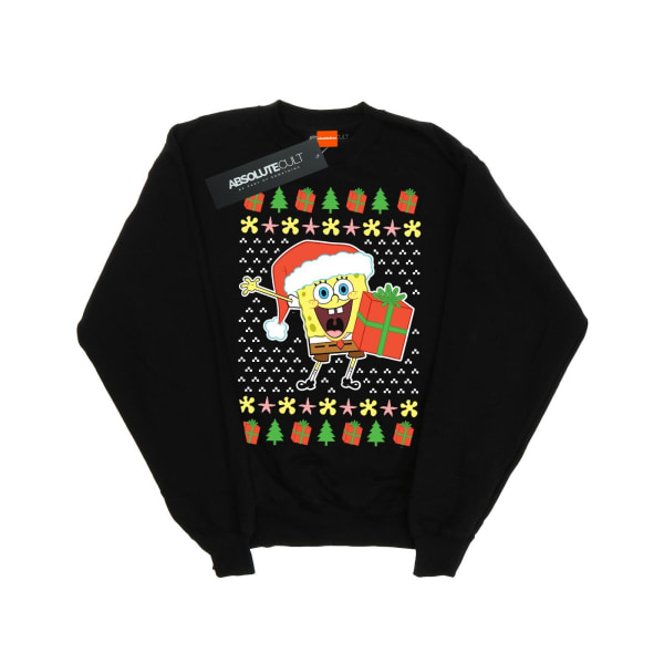 SpongeBob SquarePants Dam/Dam Ugly Christmas Sweatshirt X Black XXL