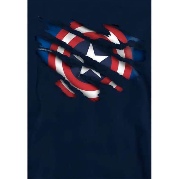 Captain America Barn/Barn Torn Pull Over Hoodie 7-8 År Navy 7-8 Years