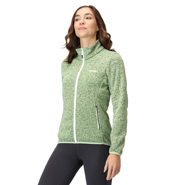 Regatta Dam/Kvinnor Newhill Marl Full Zip Fleece Jacka 16 UK Quiet Green/Seal Grey 16 UK