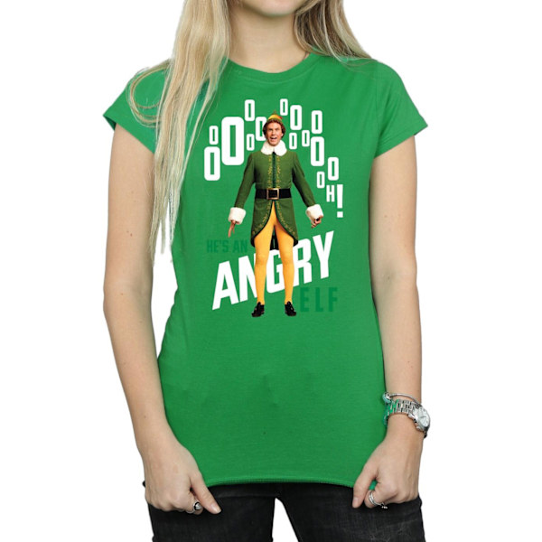 Elf Dam/Damer Angry Elf Bomull T-shirt XL Irländsk Grön Irish Green XL