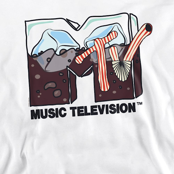 MTV Unisex Vuxen Soda On Ice Sweatshirt XXL Vit White XXL
